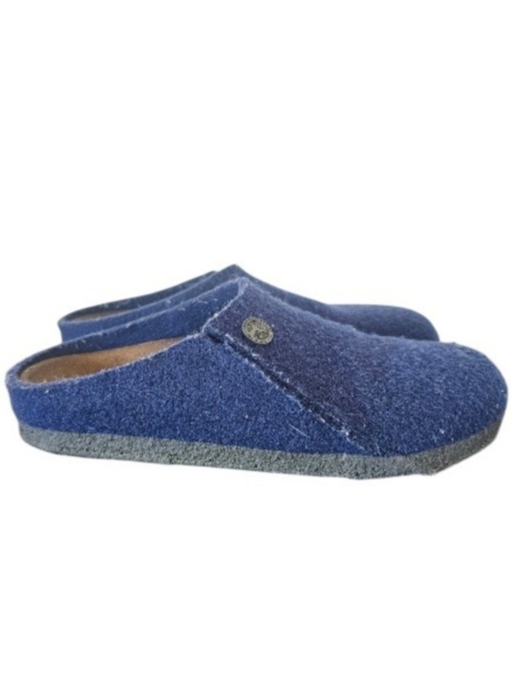 BIRKENSTOCK Zermatt Wool‎ Blue Foot FriendlyKids MulesClogs Slippers Shoes sz 32